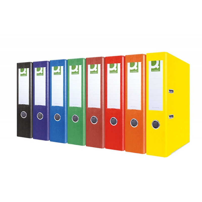 Segregator Q-CONNECT Hero z szyną, PP, A4/75mm, zielony