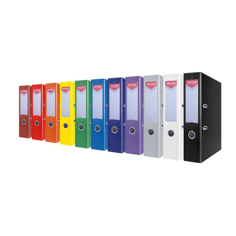 Segregator OFFICE PRODUCTS Officer, PP, A4/75mm, czerwony