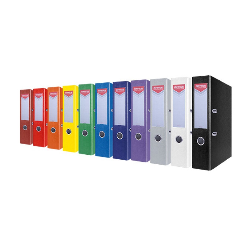 Segregator OFFICE PRODUCTS Officer, PP, A4/75mm, fioletowy