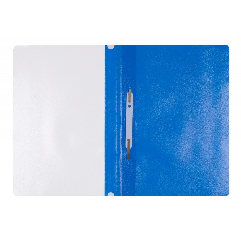 Skoroszyt OFFICE PRODUCTS, PP, A4, miękki, 100/170mikr., niebieski