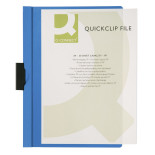 Skoroszyt Q-CONNECT z metalowym klipsem, PP, A4, 200/350mikr., niebieski