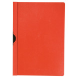 Skoroszyt Q-CONNECT z metalowym klipsem, PP, A4, 200/350mikr., czerwony