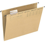 Teczka zawieszkowa Q-CONNECT, karton, A4, 250gsm, jasnobrązowa