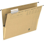 Teczka zawieszkowa Q-CONNECT z boczkami, karton, A4, 250gsm, jasnobrązowa