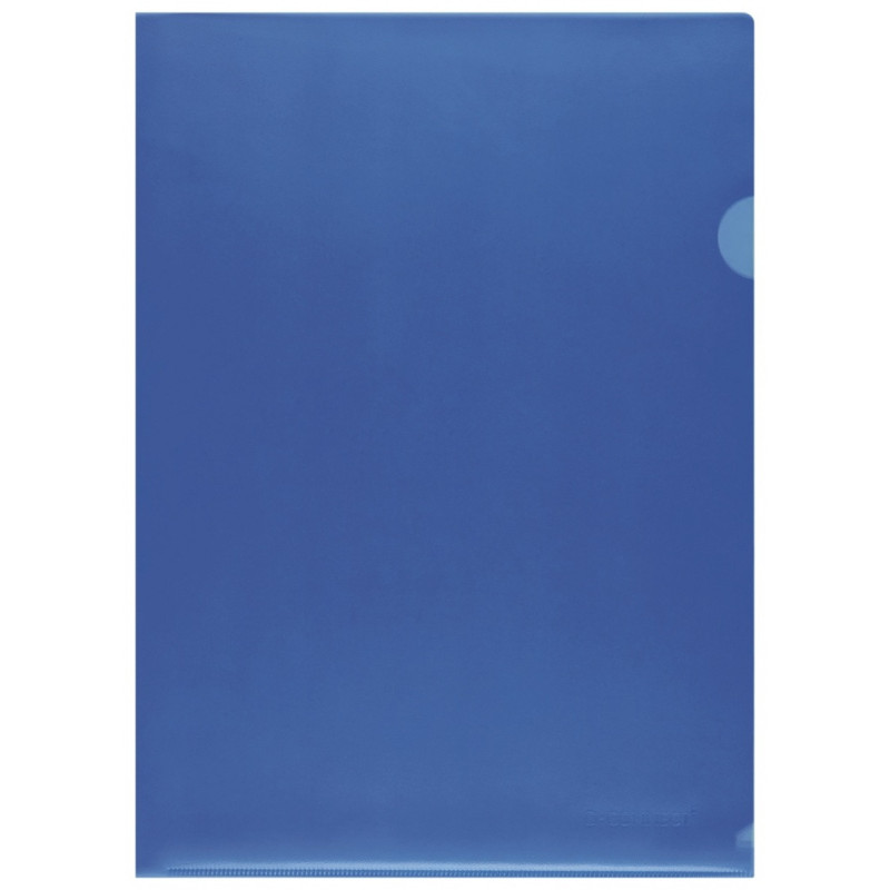 Obwoluta Q-CONNECT typu L, PP, A4, groszkowa, 120mikr., 100szt., niebieska