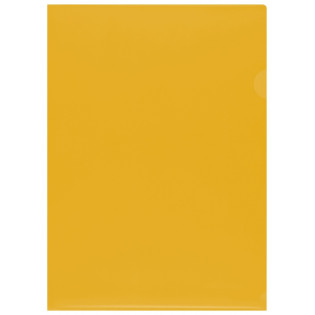 Obwoluta Q-CONNECT typu L, PP, A4, groszkowa, 120mikr., 100szt., żółta