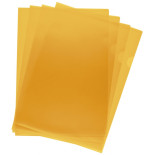 Obwoluta Q-CONNECT typu L, PP, A4, groszkowa, 120mikr., 100szt., żółta