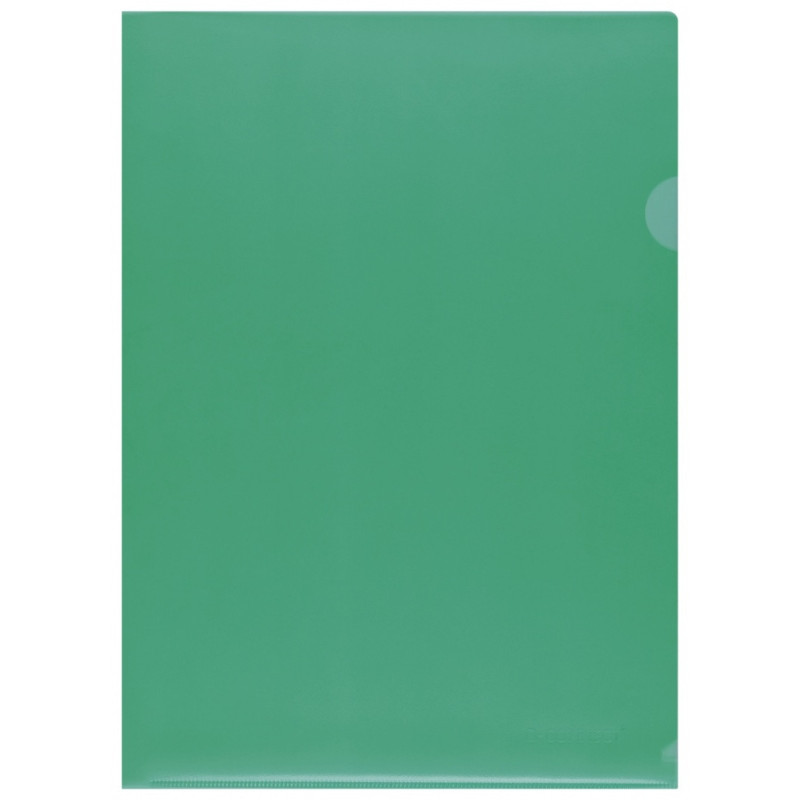 Obwoluta Q-CONNECT typu L, PP, A4, groszkowa, 120mikr., 100szt., zielona