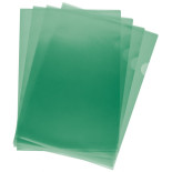 Obwoluta Q-CONNECT typu L, PP, A4, groszkowa, 120mikr., 100szt., zielona