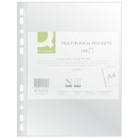 Koszulki na dokumenty Q-CONNECT, PP, A4, krystal, 50mikr., 100szt.