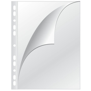 Koszulki na dokumenty Q-CONNECT, typ L, PP, A4, krystal, 150mikr., 100szt.