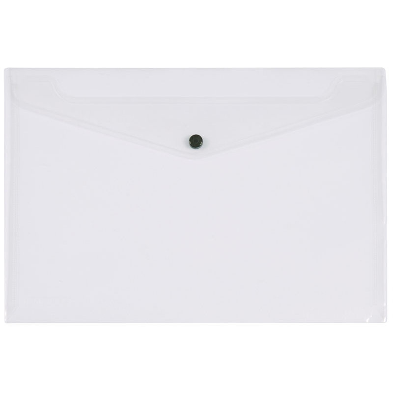 Teczka kopertowa Q-CONNECT zatrzask, PP, A4, 172mikr., przeźroczysta