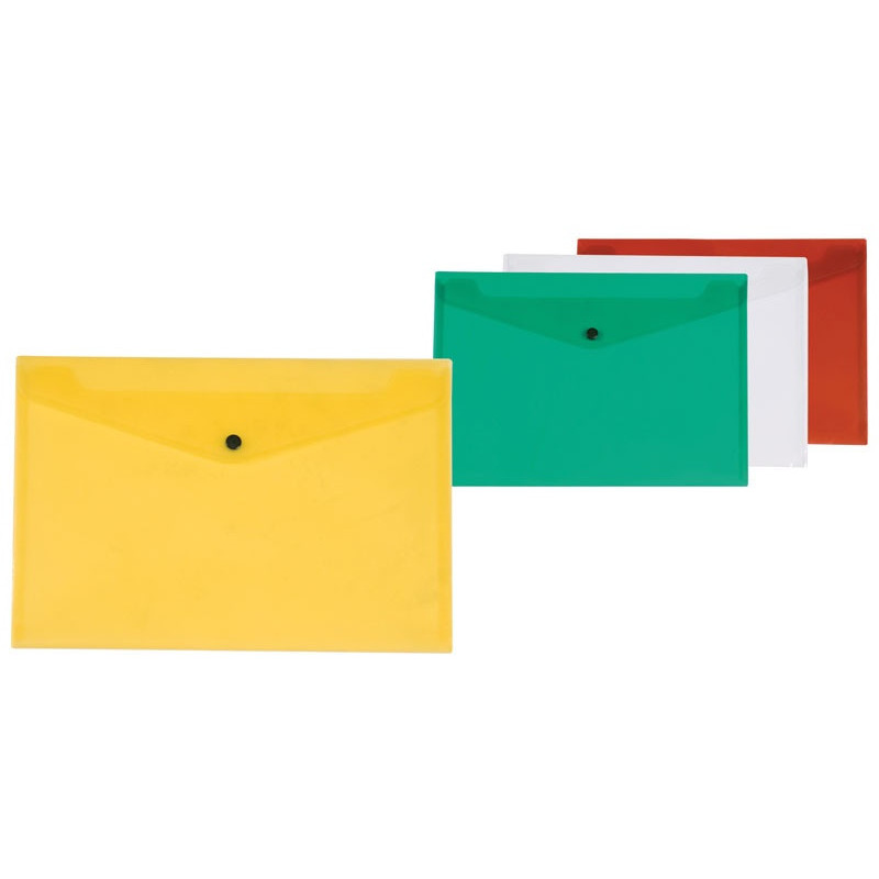 Teczka kopertowa Q-CONNECT zatrzask, PP, A4, 172mikr., przeźroczysta