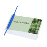 Klipsy archiwizacyjne Q-CONNECT E-Clip, grubość pliku max. 7cm, niebieski