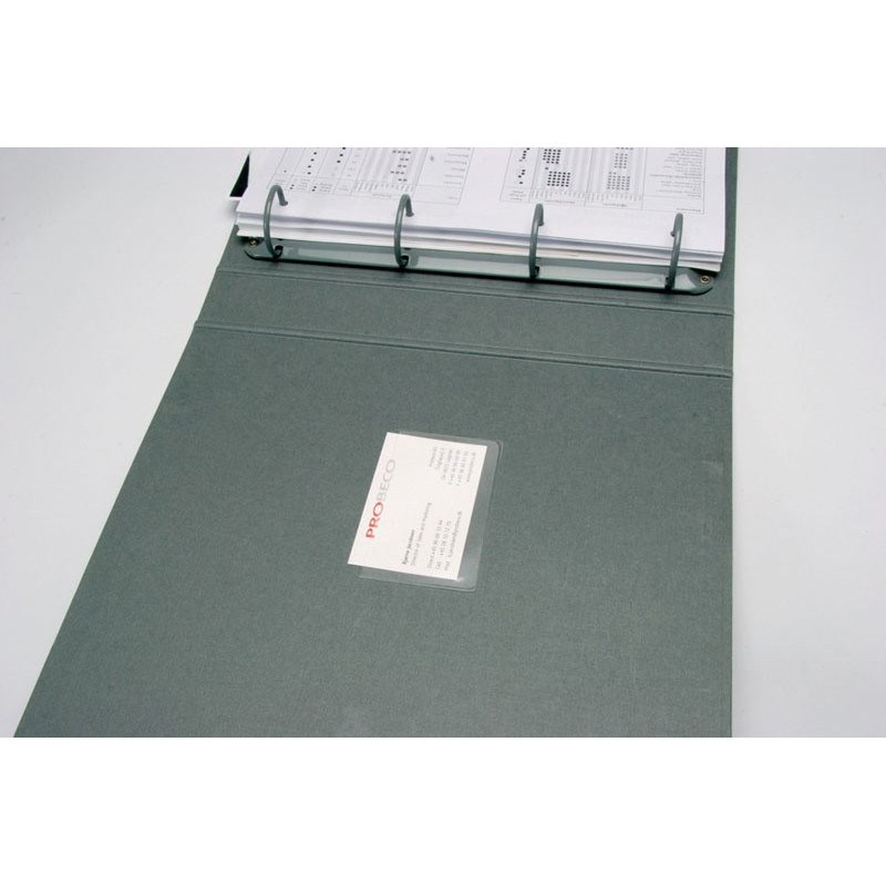 Kieszeń samoprzylepna Q-CONNECT, na wizytówki, rozc. na kr. boku, 60x95mm, 10szt.