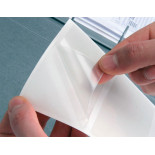 Kieszeń samoprzylepna Q-CONNECT, na wizytówki, rozc. na kr. boku, 60x95mm, 10szt.