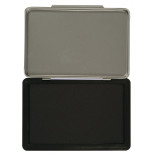 Poduszka do stempli Q-CONNECT, z tuszem, 110x70mm, metalowa, czarna