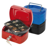 Kasetka na pieniądze Q-CONNECT, mała, 152x120x80mm, niebieska