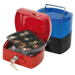 Kasetka na pieniądze Q-CONNECT, mała, 152x120x80mm, czerwona