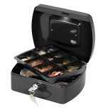 Kasetka na pieniądze Q-CONNECT, średnia, 205x160x90mm, czarna