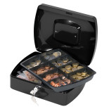 Kasetka na pieniądze Q-CONNECT, duża, 255x200x90mm, czarna