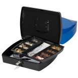 Kasetka na pieniądze Q-CONNECT, ekstra duża, 330x235x90mm, czarna