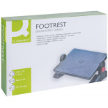 Podnóżek Q-CONNECT, z regulacją (x2), 450x310mm, czarny