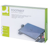 Podnóżek Q-CONNECT, z regulacją (x2), 450x310mm, czarny