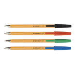 Długopis Q-CONNECT z wymiennym wkładem 0,4mm (linia), czerwony