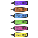 Zakreślacz fluor. Q-CONNECT Premium, 2-5mm (linia), gumowana rękojeść, żółty