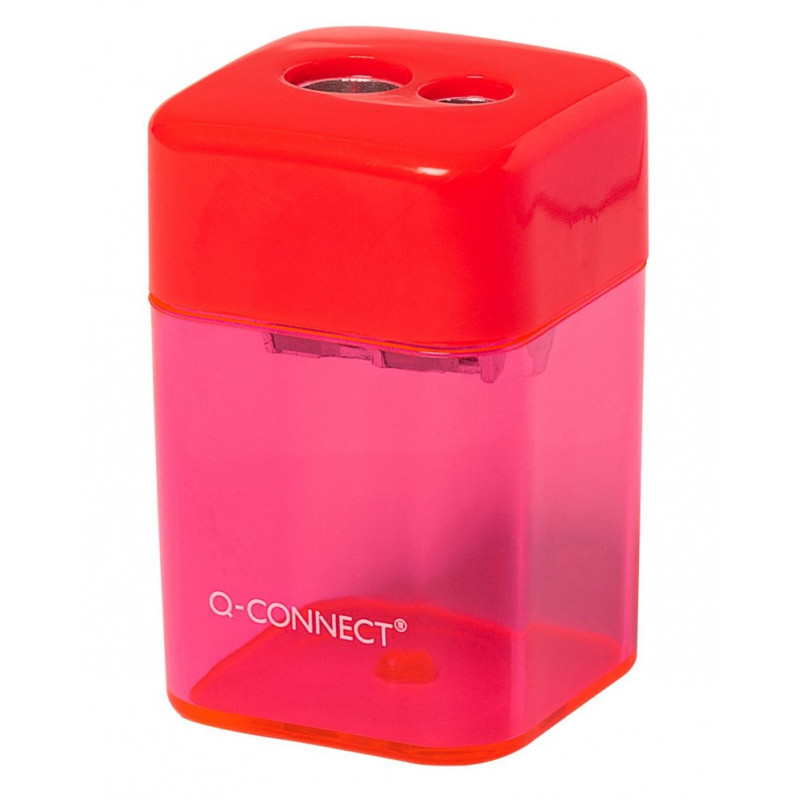 Temperówka Q-CONNECT, plastikowa, podwójna, mix kolorów