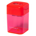 Temperówka Q-CONNECT, plastikowa, podwójna, mix kolorów