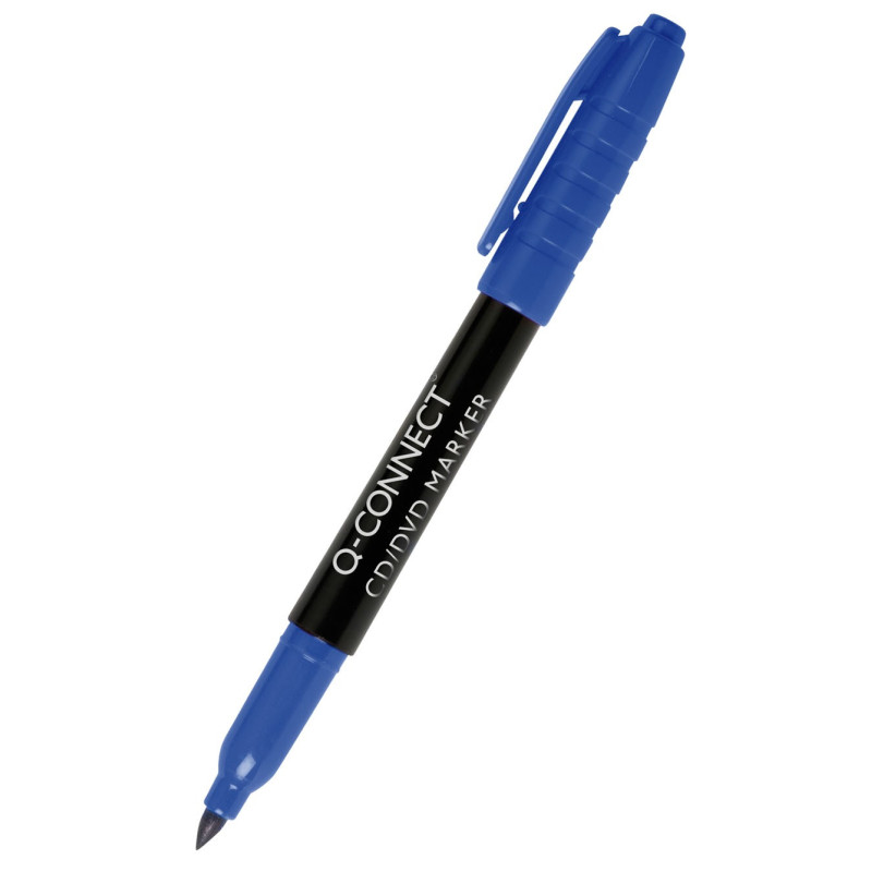 Marker do płyt CD/DVD Q-CONNECT, 1mm (linia), niebieski