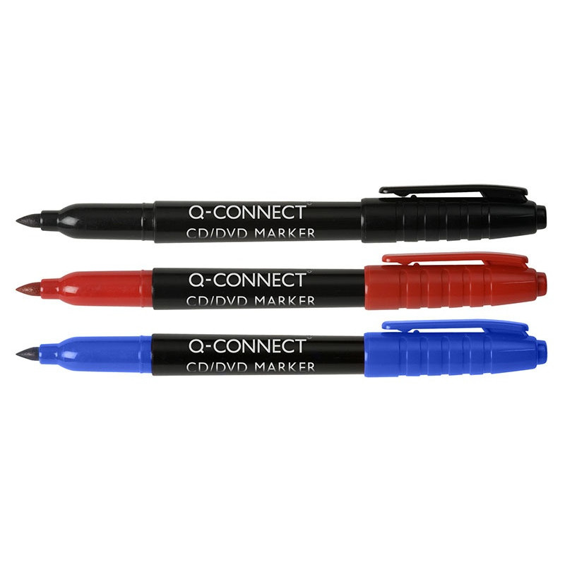 Marker do płyt CD/DVD Q-CONNECT, 1mm (linia), niebieski