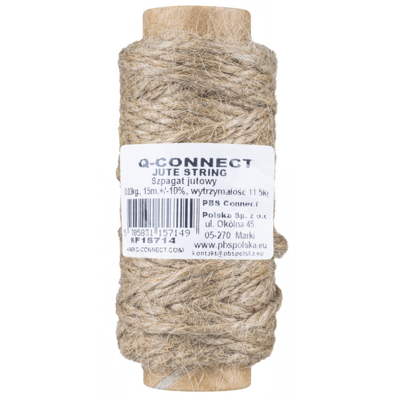 Szpagat jutowy Q-CONNECT, 30g, 15m, brązowy