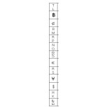 Metkownica Q-CONNECT, jednorzędowa, 8 znaków, czerwona