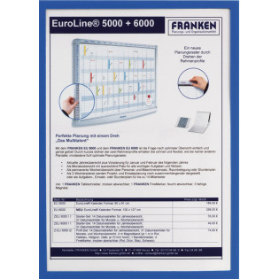 Ramka magnetyczna FRANKEN, A4, niebieska