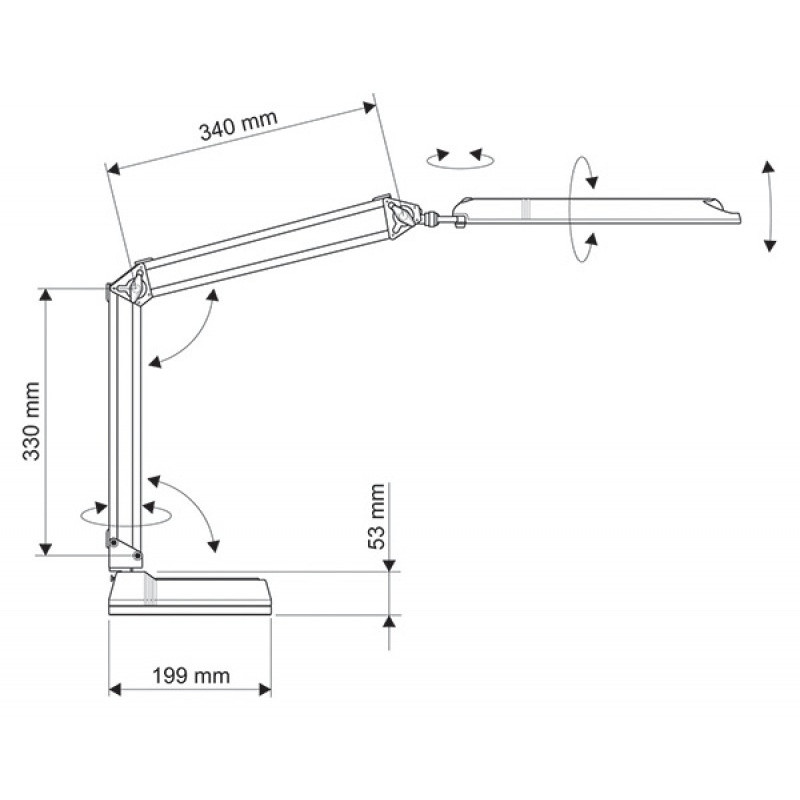 Lampka energooszczędna na biurko MAULatlantic, 11W, biała