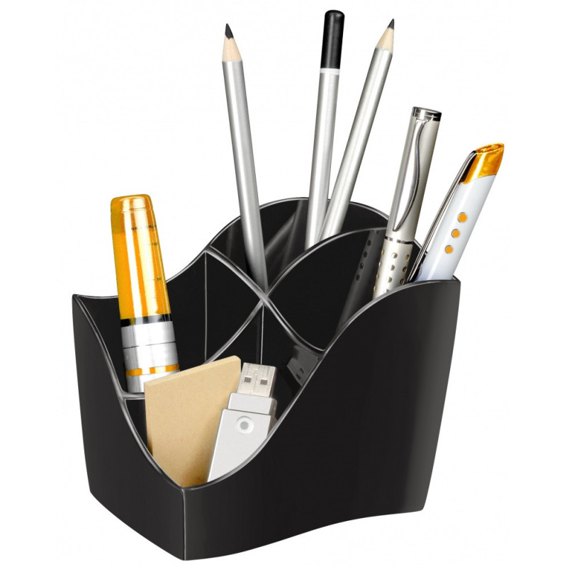 Przybornik na biurko CEP Ellypse, czarny