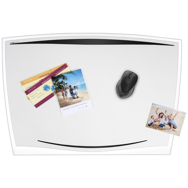 Podkładka na biurko CEP Ice, 64,2x43,8cm, transparentna czarna