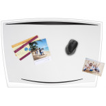 Podkładka na biurko CEP Ice, 64,2x43,8cm, transparentna czarna