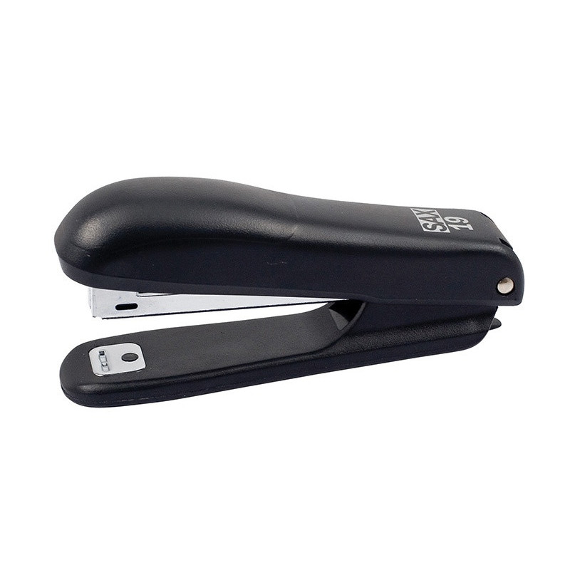 Zszywacz SAX19, zszywa do 10 kartek, zintegrowany rozszywacz, czarny, zszywki GRATIS