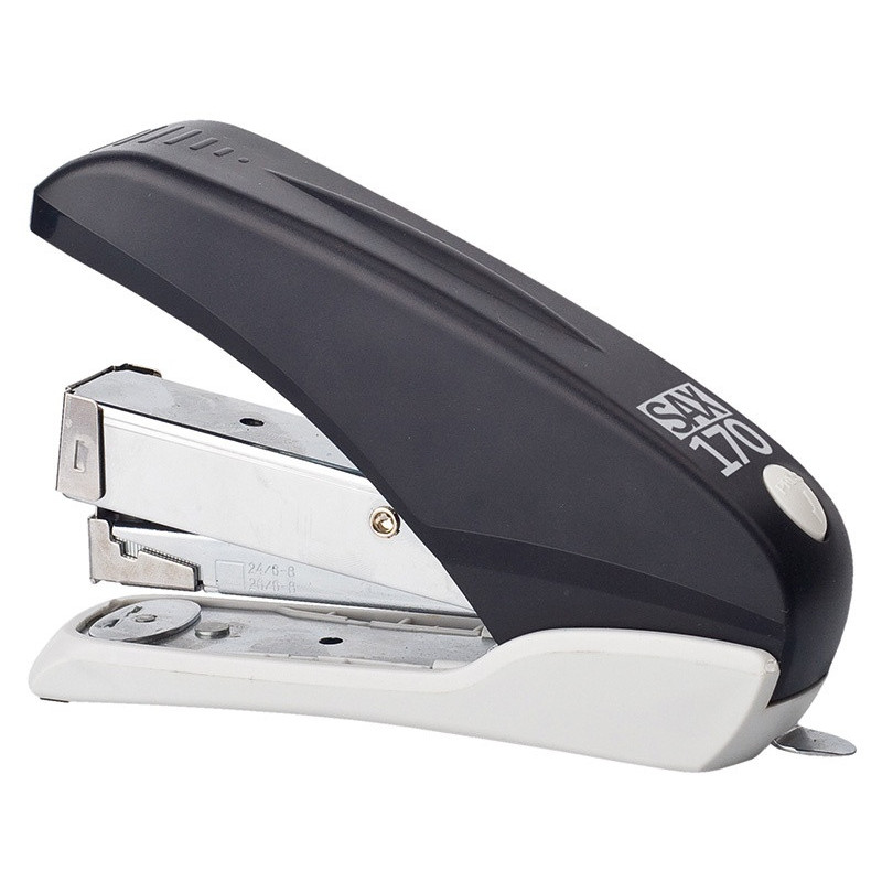 Zszywacz SAX170, zszywa do 40 kartek, front loader, łatwiejsze zszywanie, czarny