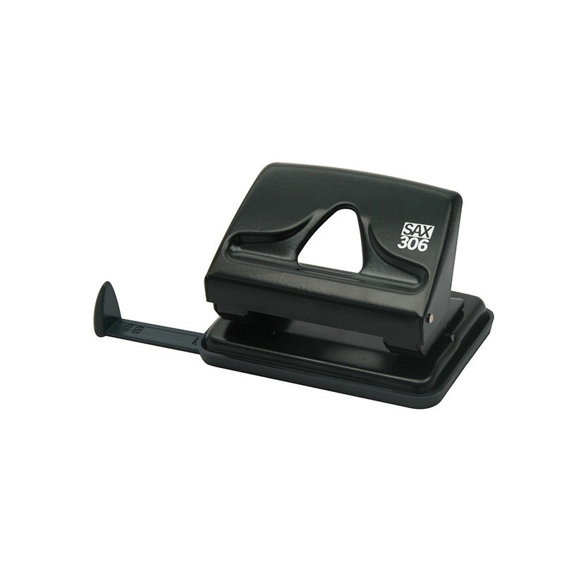 Dziurkacz SAX306, dziurkuje do 20 kartek, czarny