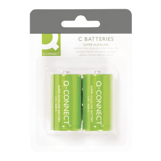 Baterie super-alkaliczne Q-CONNECT C, LR14, 1,5V, 2szt.