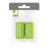 Baterie super-alkaliczne Q-CONNECT C, LR14, 1,5V, 2szt.