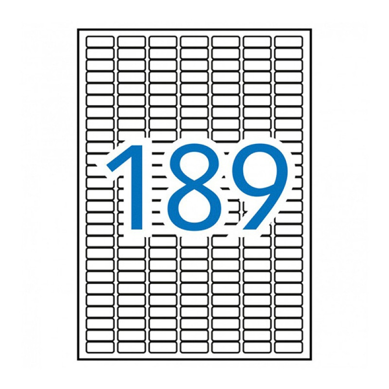 Etykiety uniwersalne APLI, 25,4x10mm, zaokrąglone, białe 10 ark.