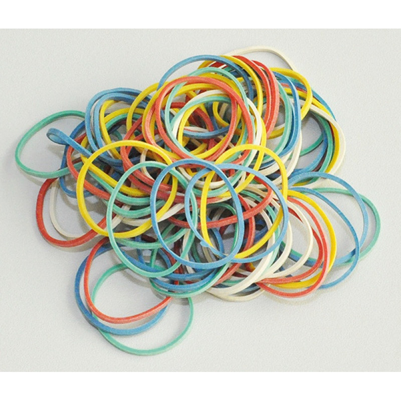 Gumki recepturki Q-CONNECT, 25g, mix kolorów