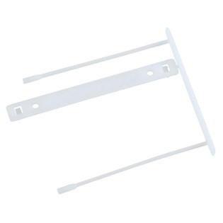 Klipsy archiwizacyjne Q-CONNECT Z-Clip, grubość pliku max. 7cm, biały