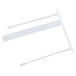 Klipsy archiwizacyjne Q-CONNECT Z-Clip, grubość pliku max. 7cm, biały